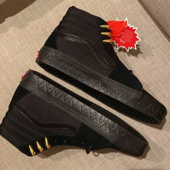 NWT VANS X MARVEL | Black Panther high tops | Men’s 7.5 Women’s 9 - Picture 8 of 11